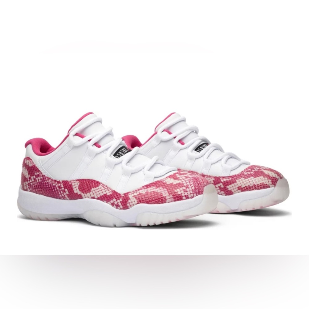 Pink snakeskin 11s